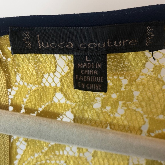 Lucca Couture x Urban Outfitters crop lace top L - Picture 4 of 6